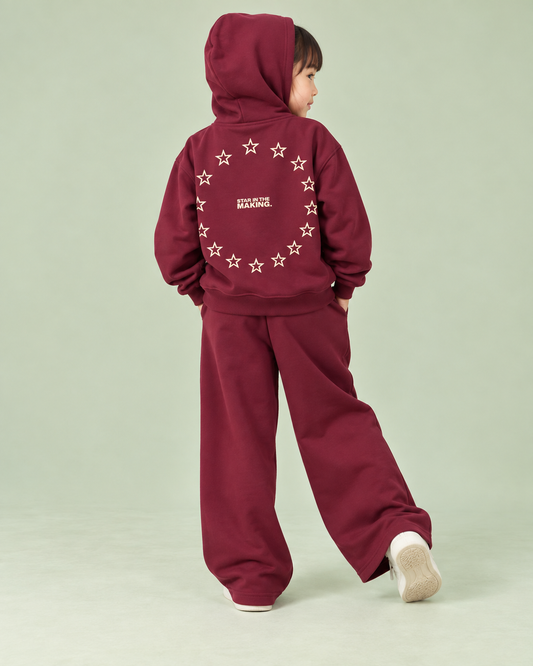 OG Maroon “Born To Shine” Hoodie Co-ord Set