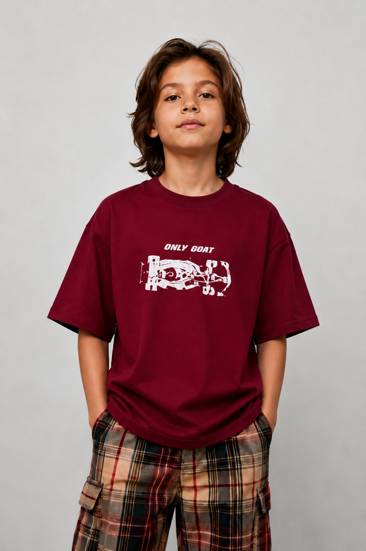 Maroon Car Kids’ T-Shirt