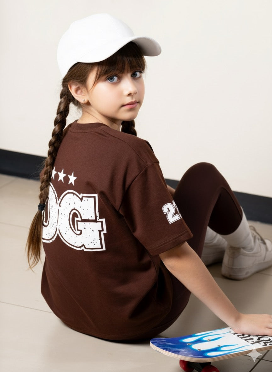 Brown OG Jersey- Kids' T-shirt