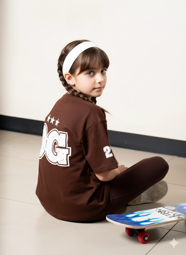 Brown OG Jersey- Kids' T-shirt