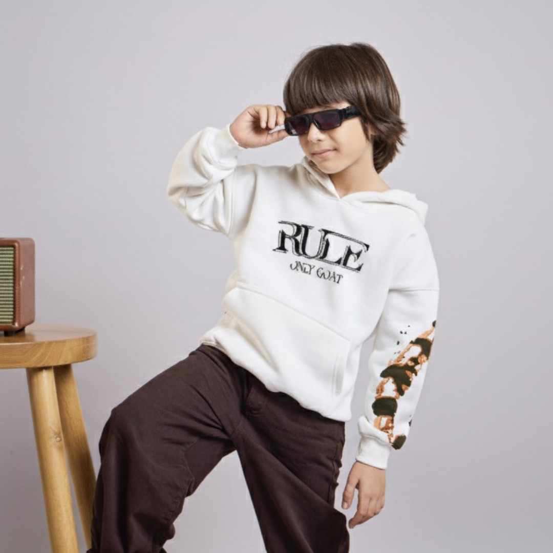 White Tiger Kids' Hoodie