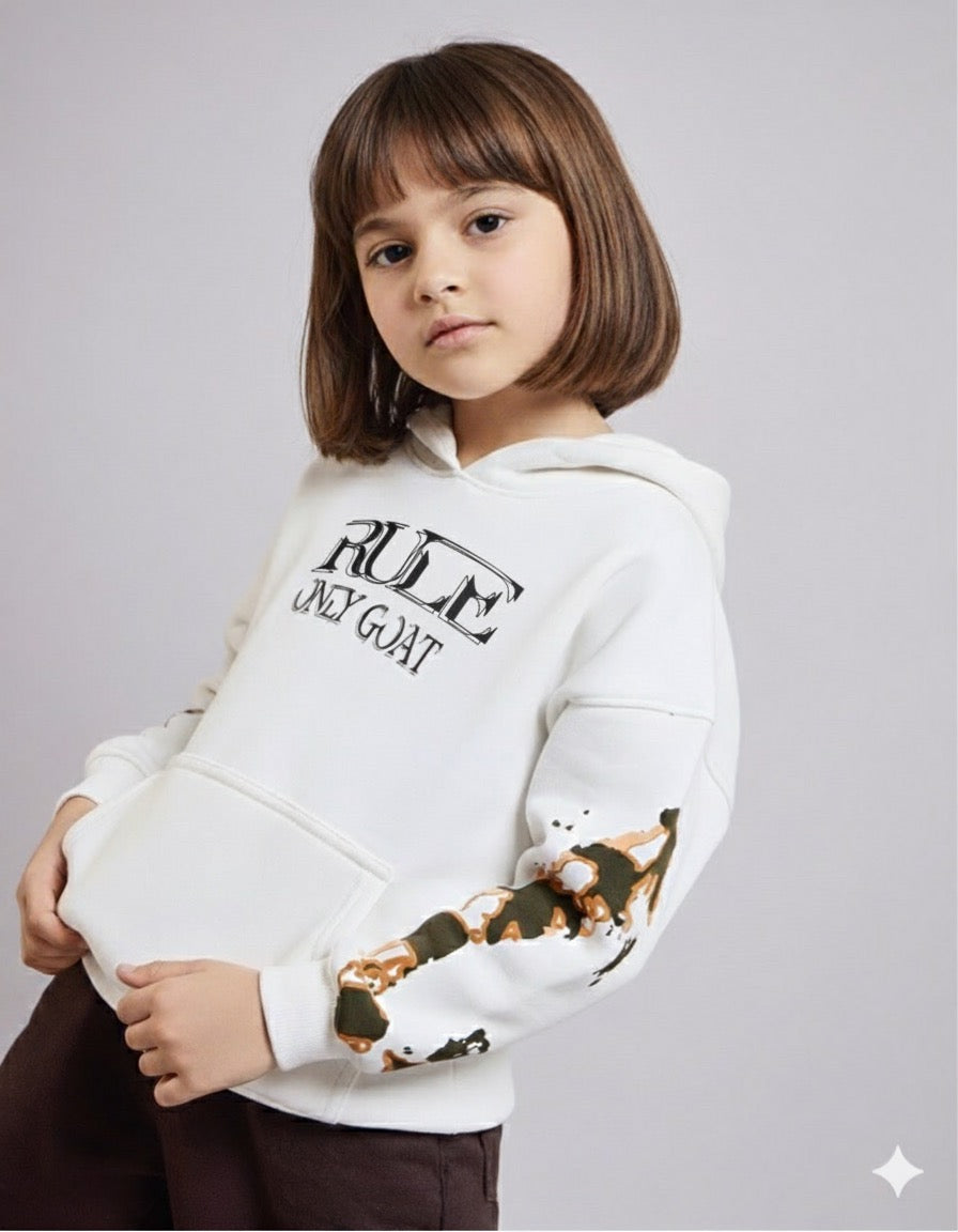 White Tiger Kids' Hoodie