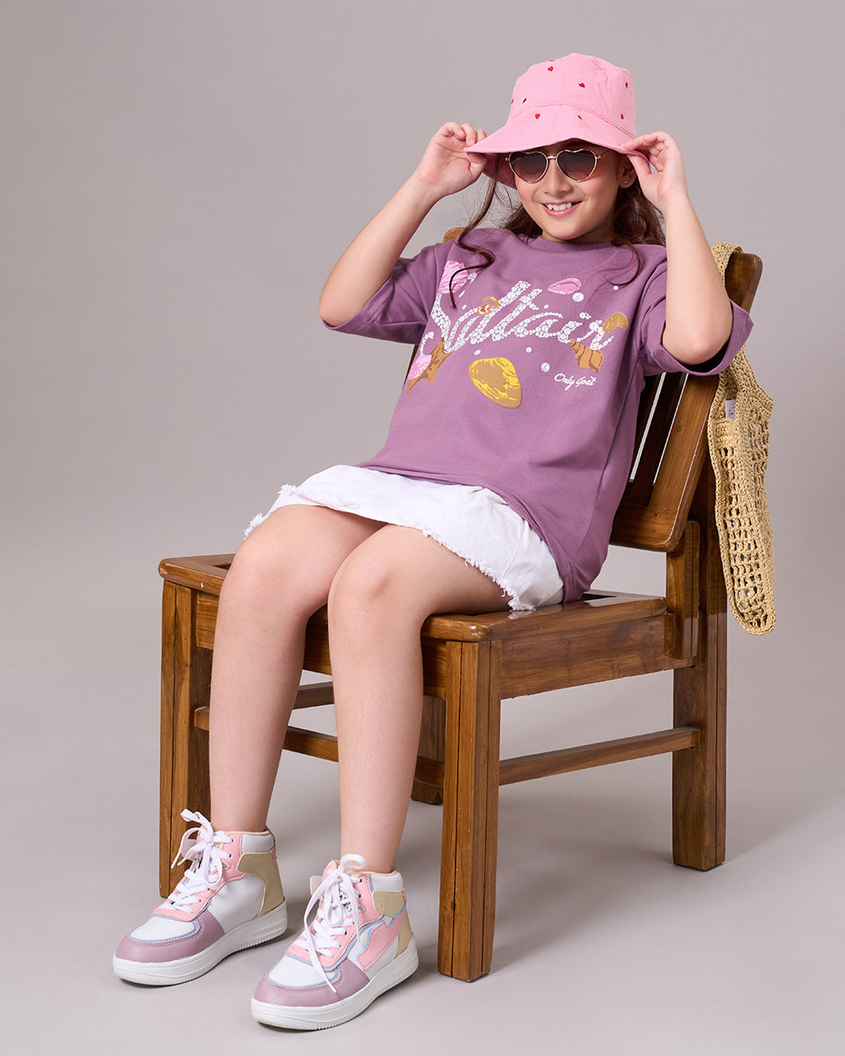Mauve Saltair Beach Kids’ T-Shirt