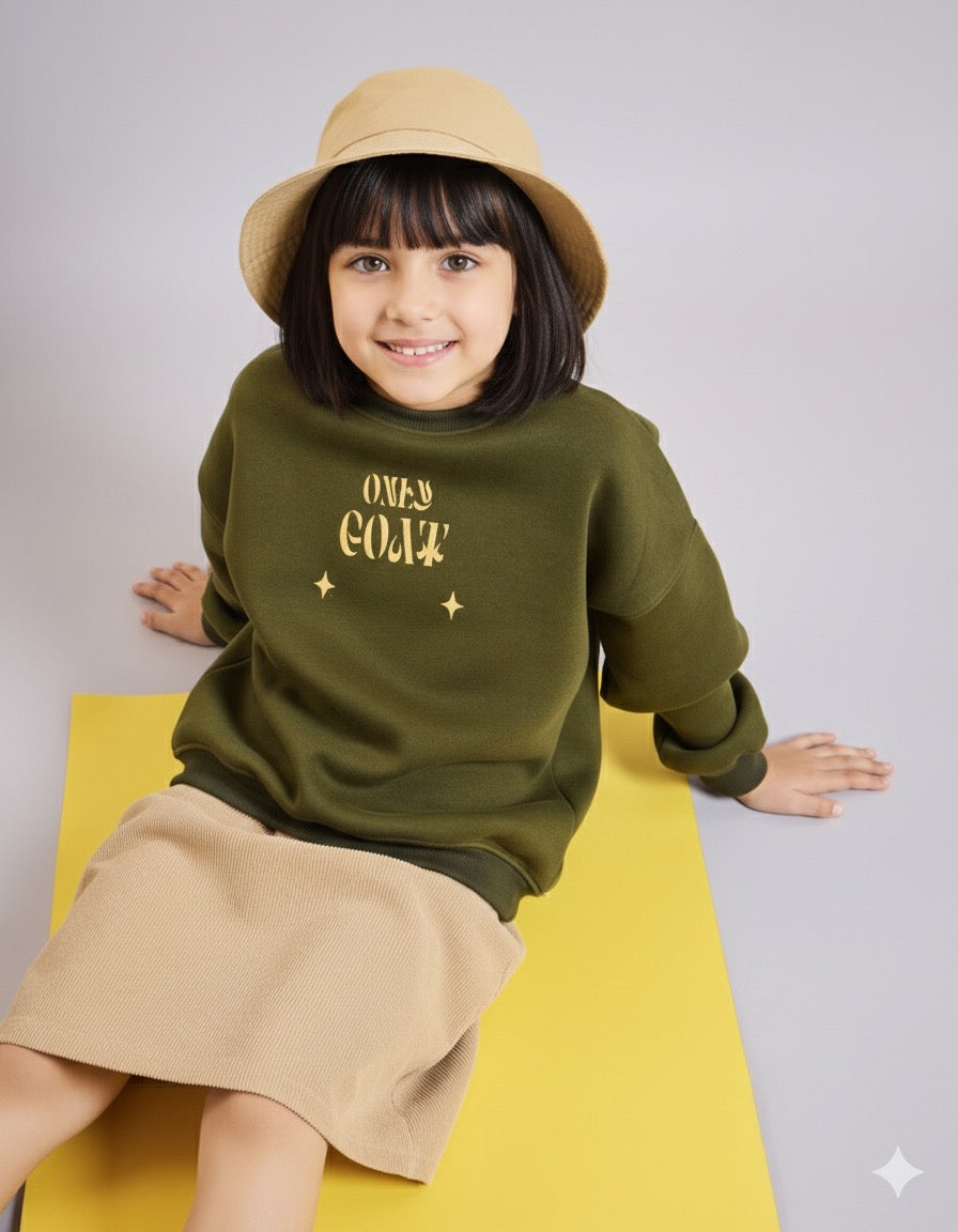 Olive Turtle Kids' Sweatshirt