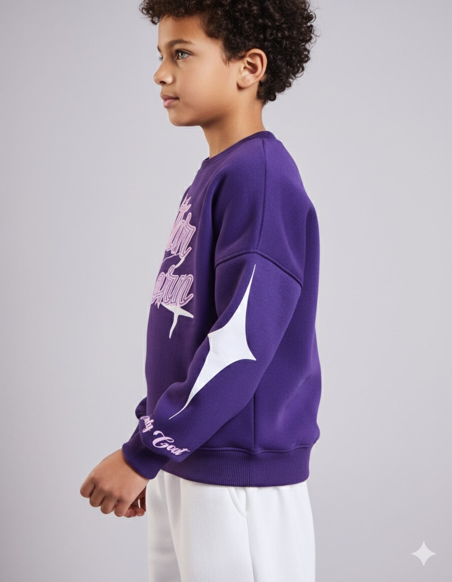 Purple Starborn Kids' Sweatshirt