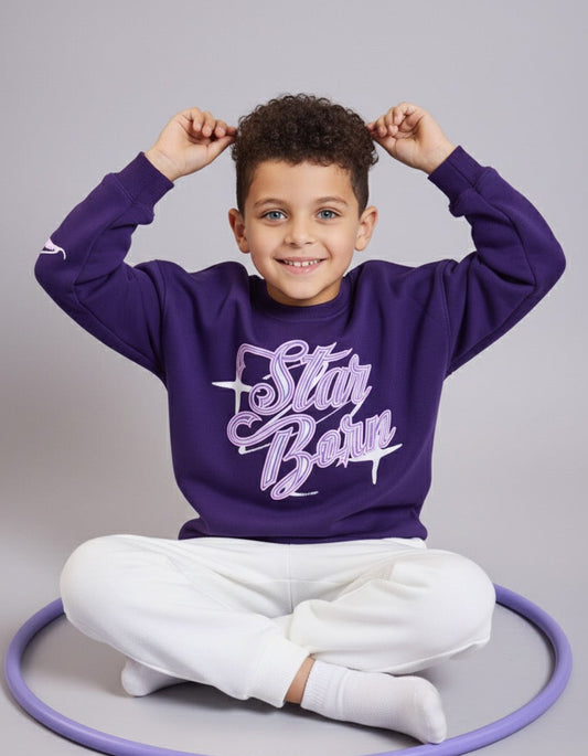 Purple Starborn Kids' Sweatshirt