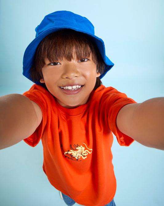 Orange Fire Dragon- Kids' T-shirt