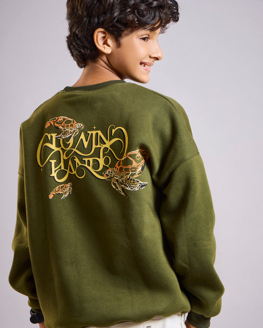 Olive Turtle Kids' Sweatshirt