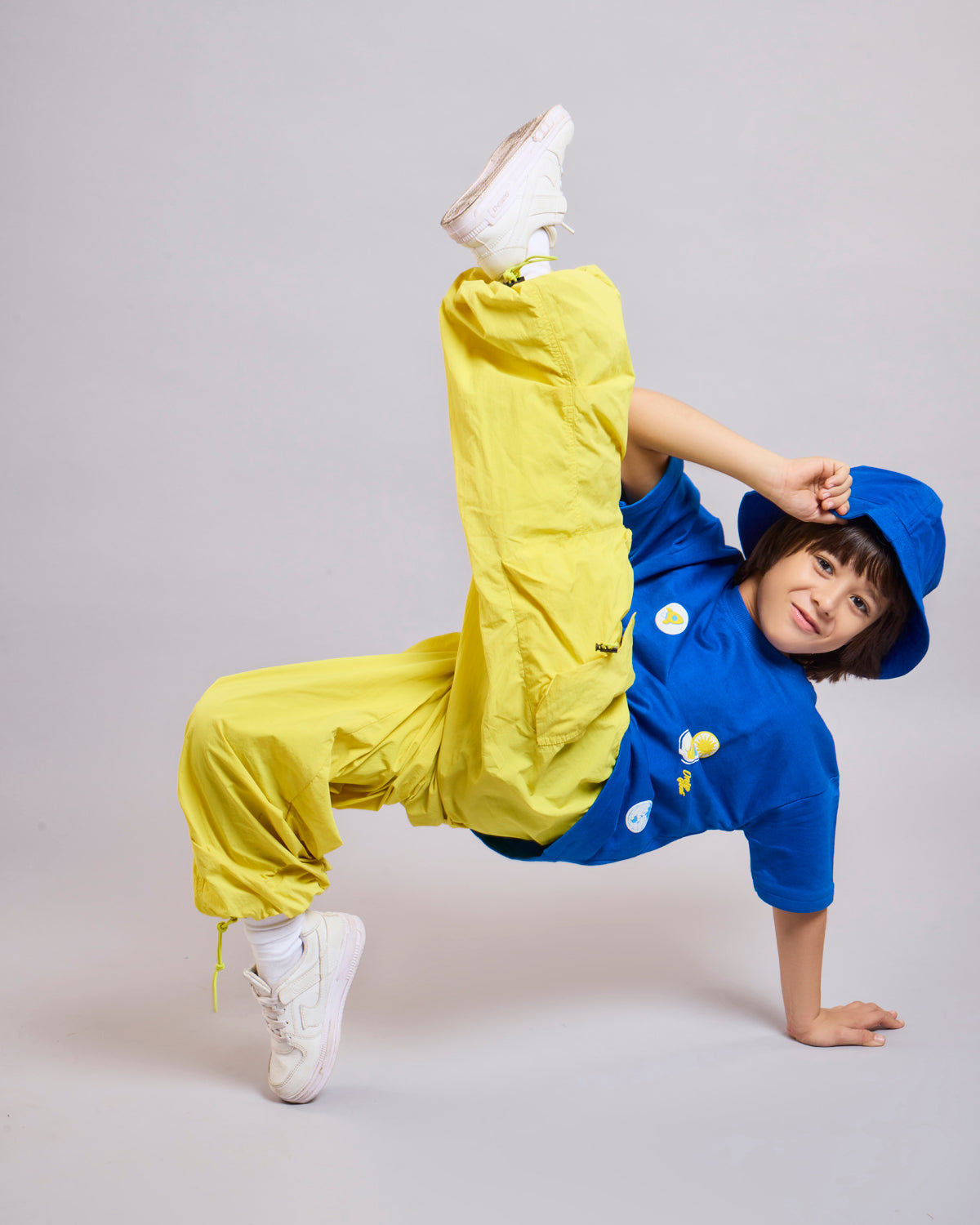 Royal blue Patchwork –Kids’ T-Shirt