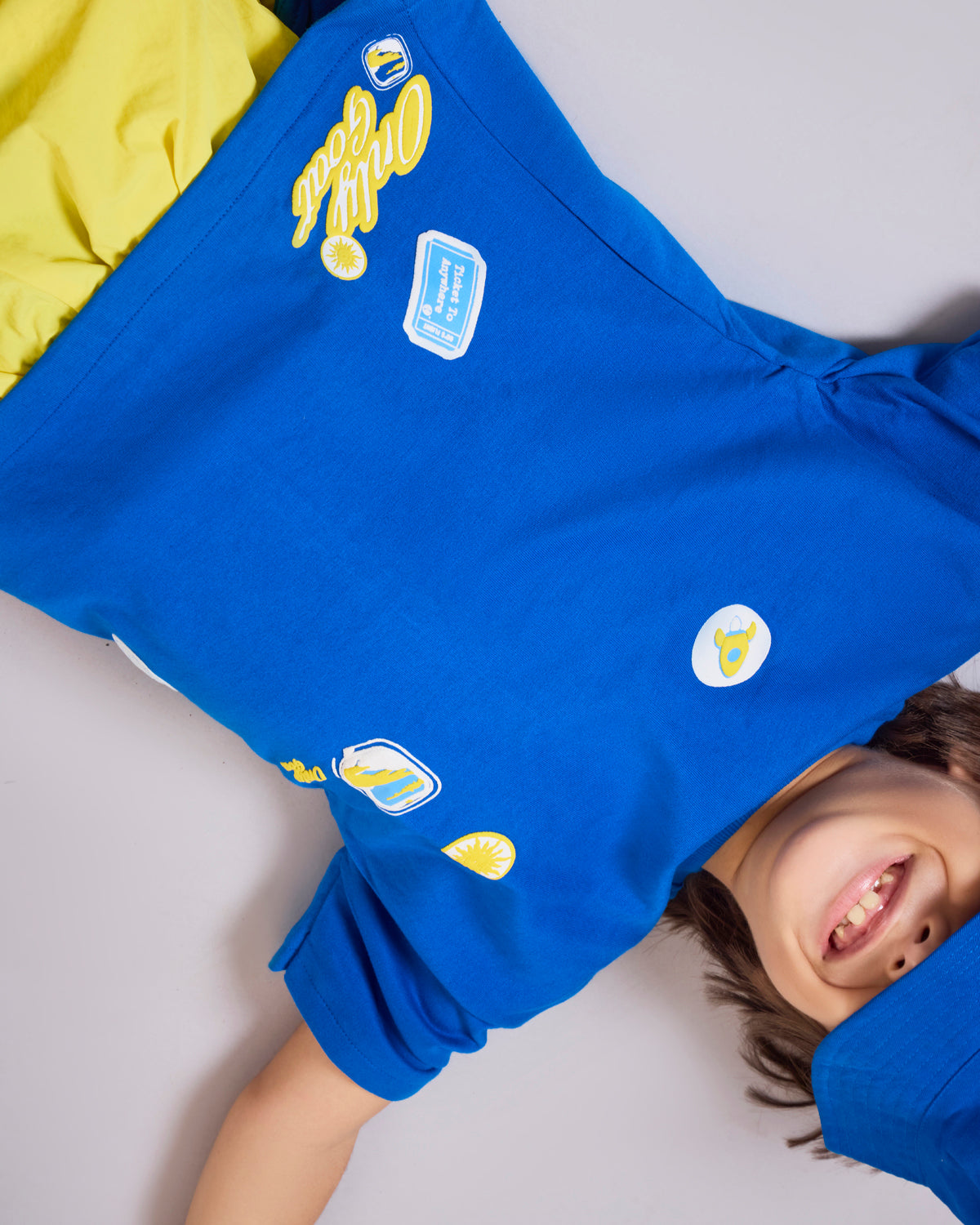 Royal blue Patchwork –Kids’ T-Shirt