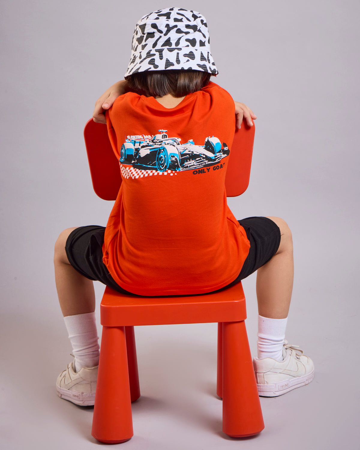 Orange Superfly –Car Print Kids' T-Shirt