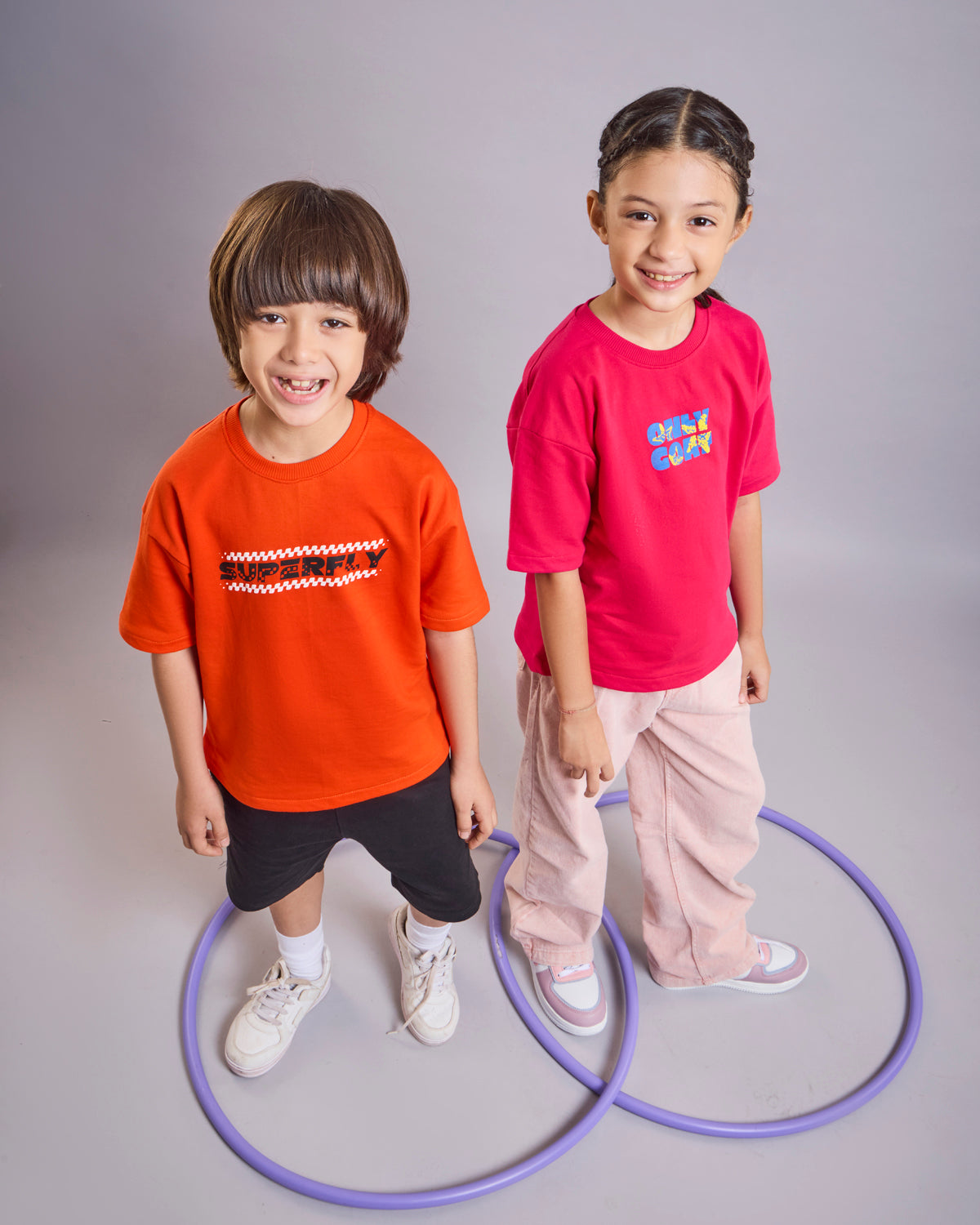 Orange Superfly –Car Print Kids' T-Shirt