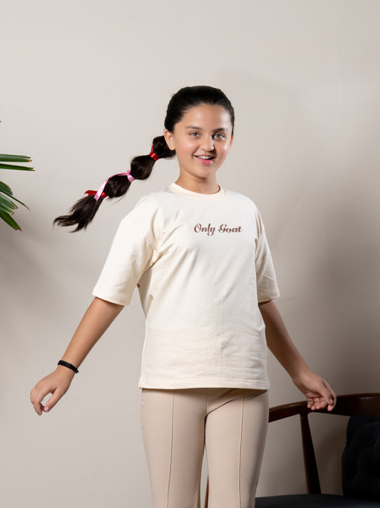 Beige(Cream) Flamingo T-shirt