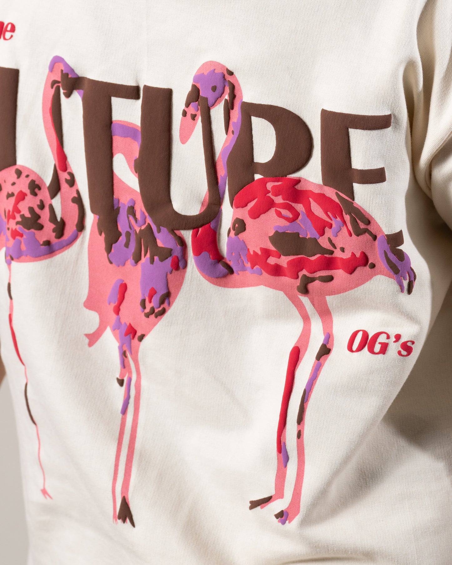 Beige(Cream) Flamingo- Kids' T-shirt