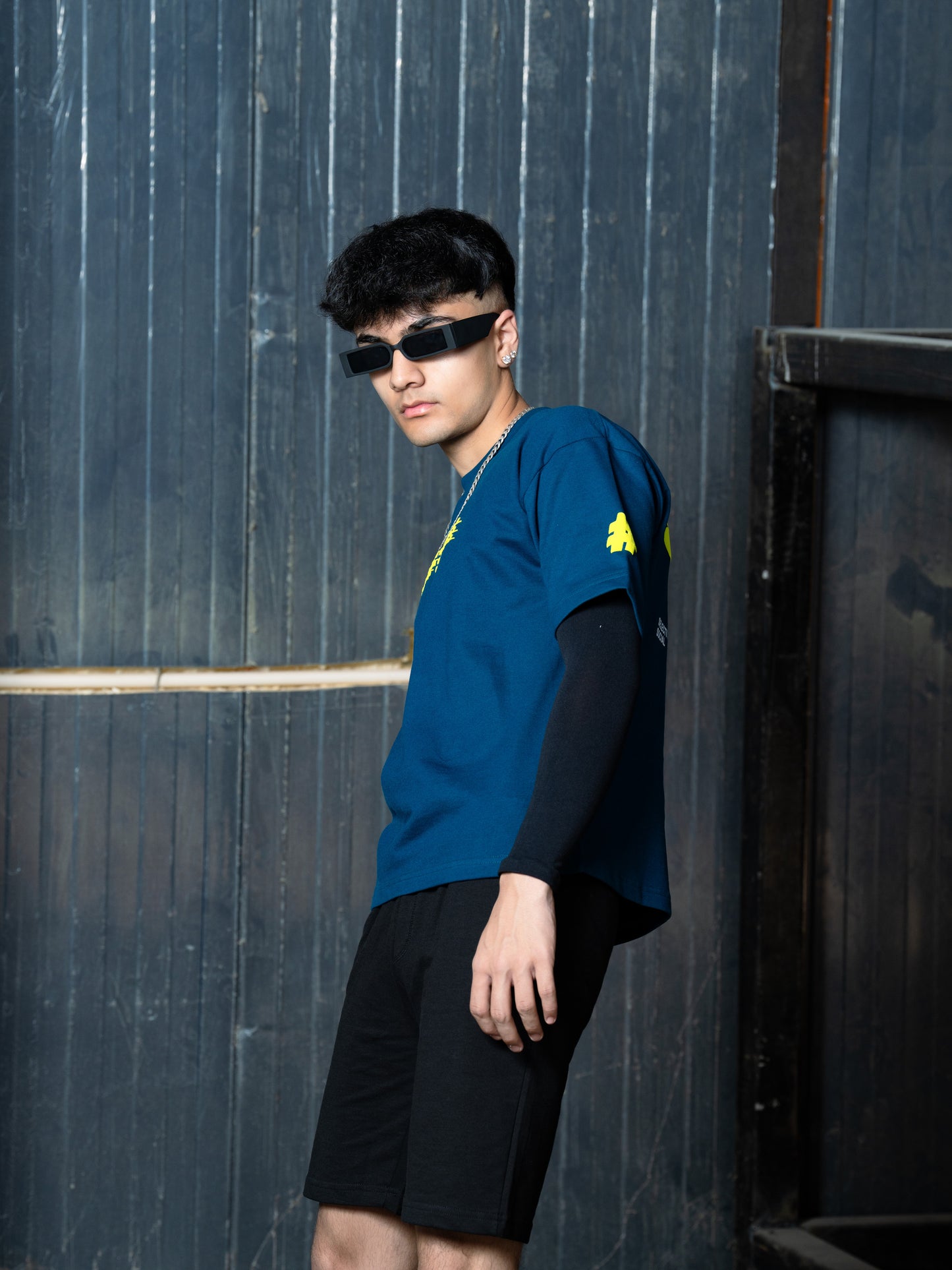 Teal Anti social T-shirt