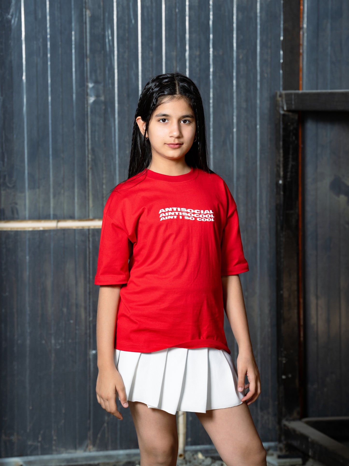 Red Anti social T-shirt