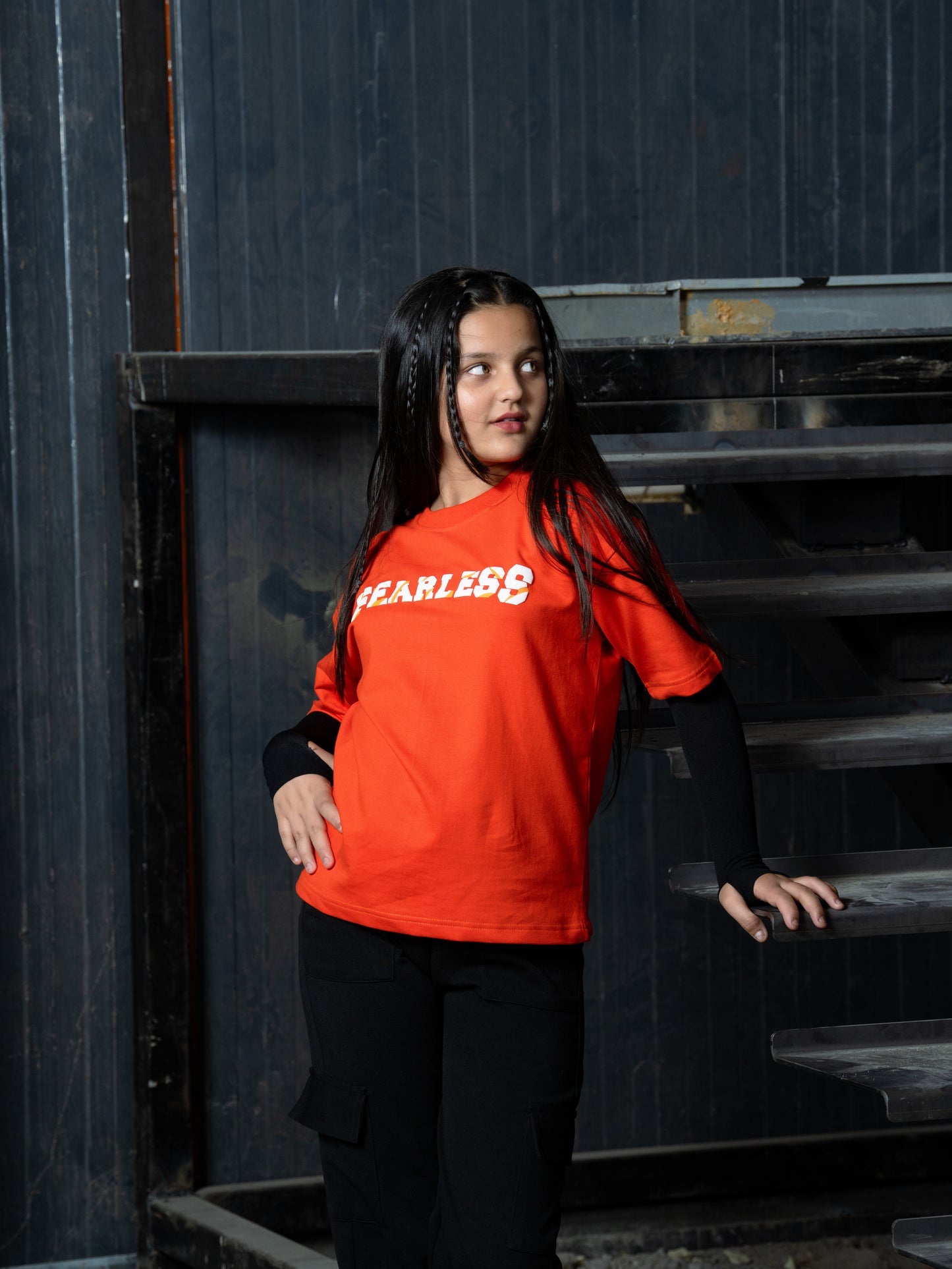 Orange Fearless T-shirt