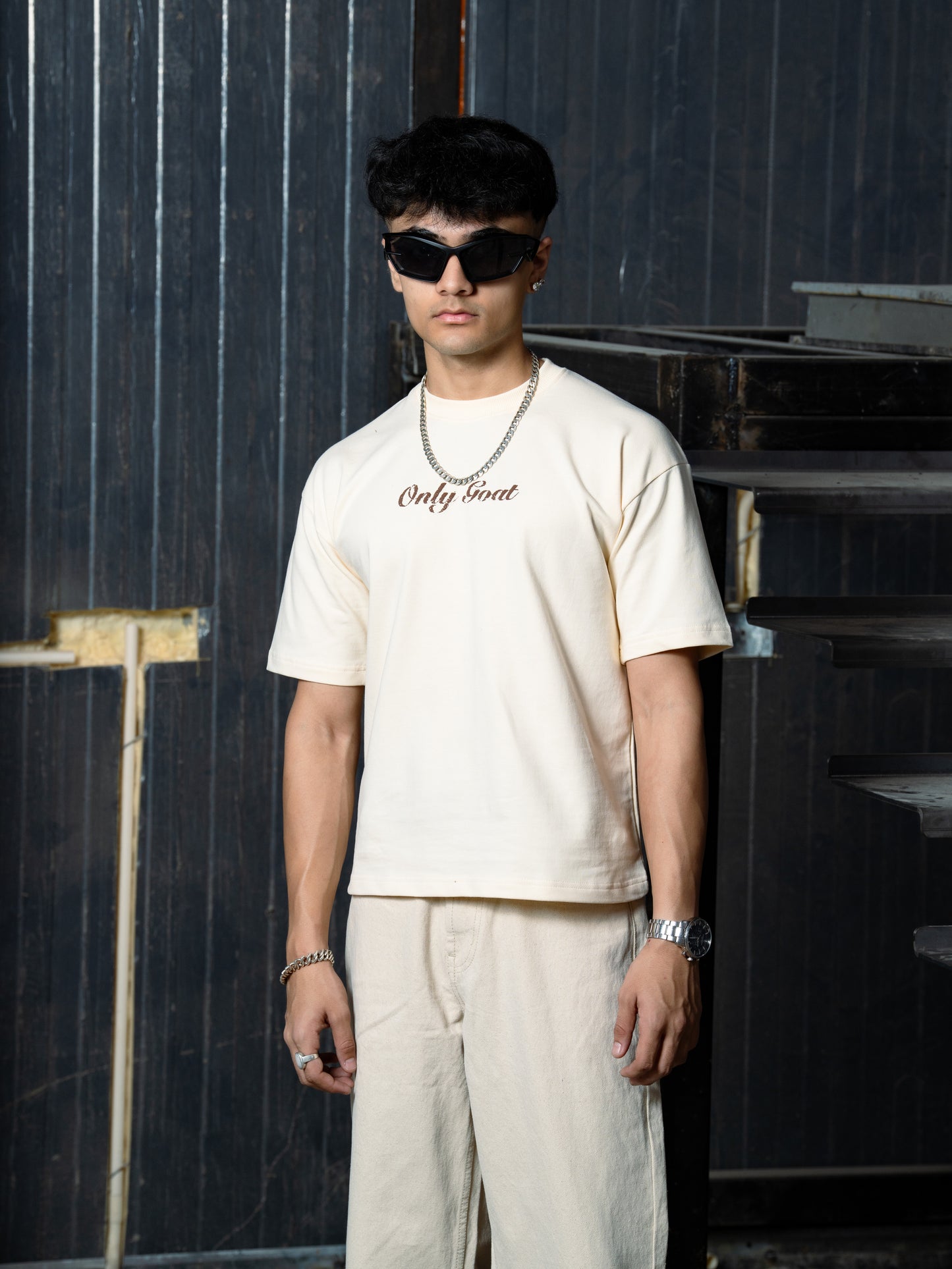 Beige(Cream) Flamingo- Kids' T-shirt