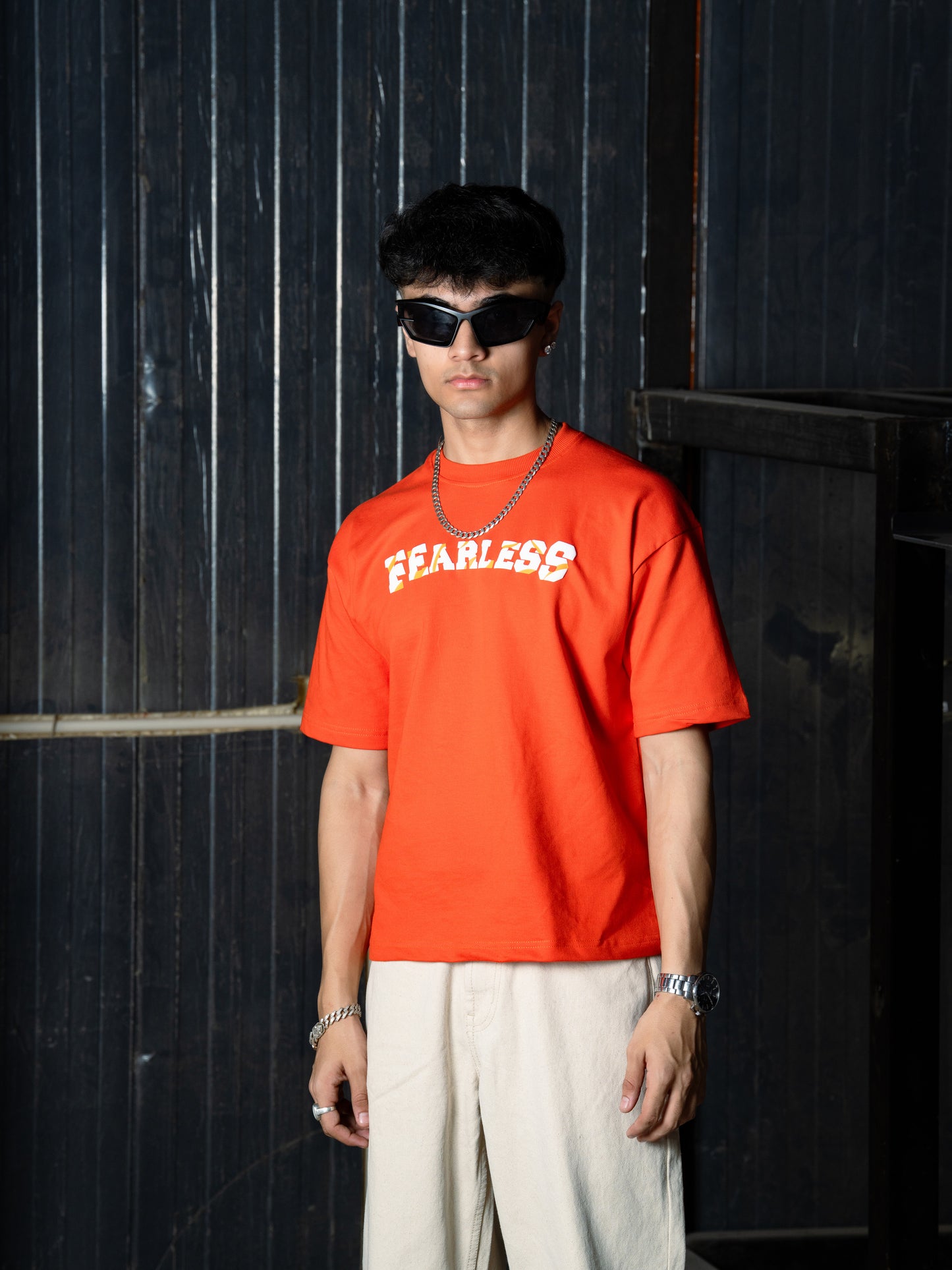 Orange Fearless T-shirt