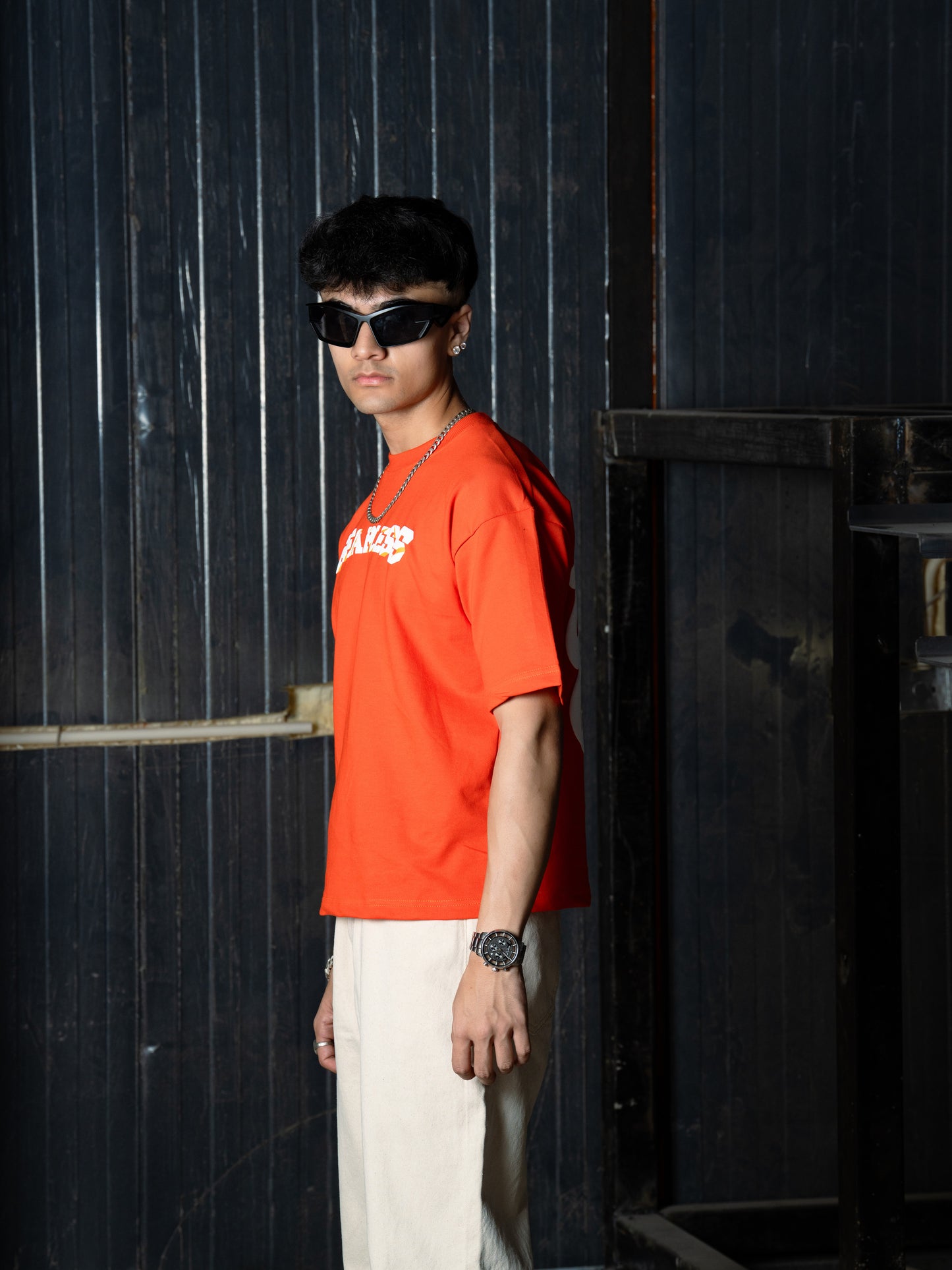 Orange Fearless T-shirt