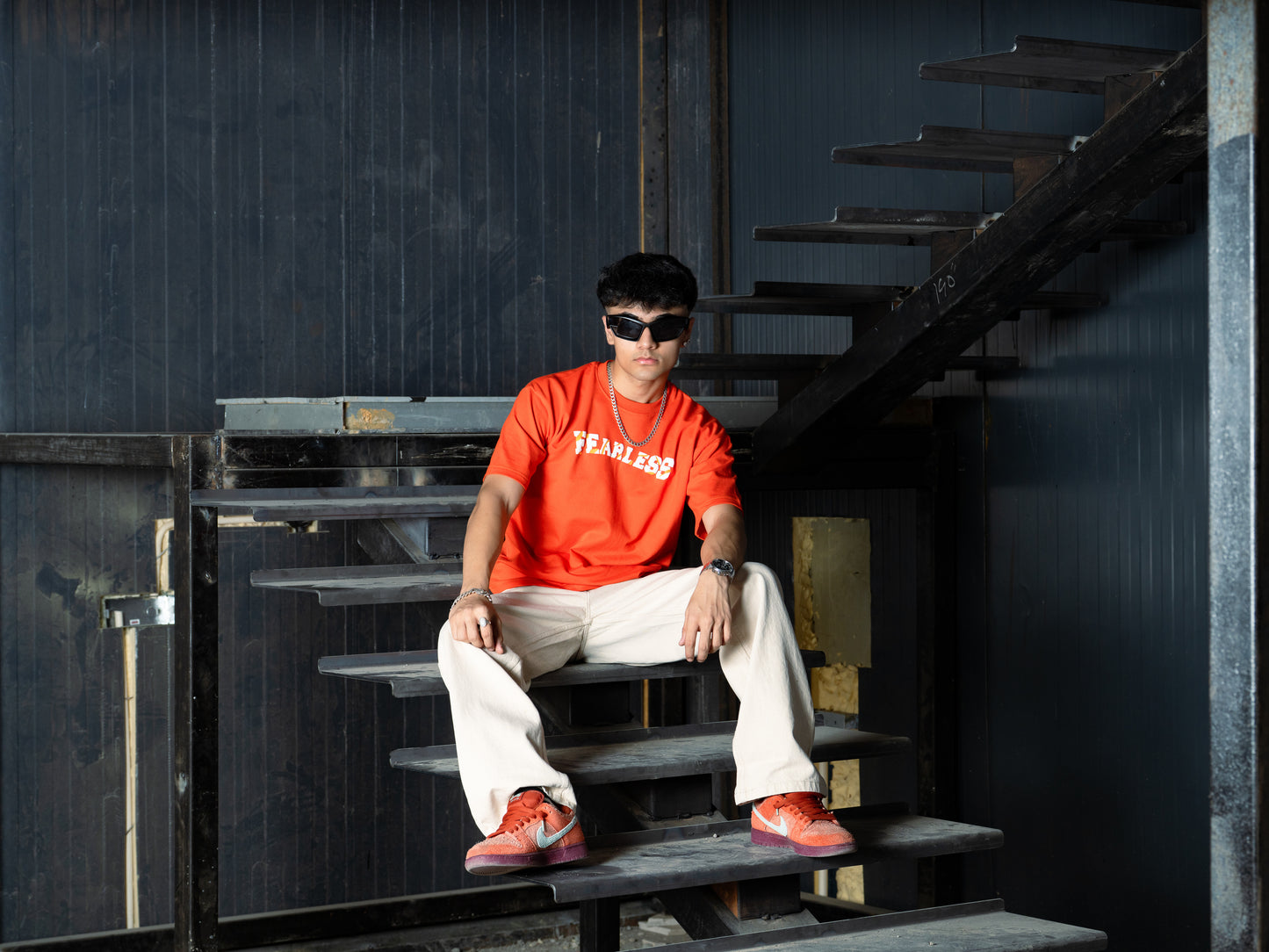 Orange Fearless T-shirt
