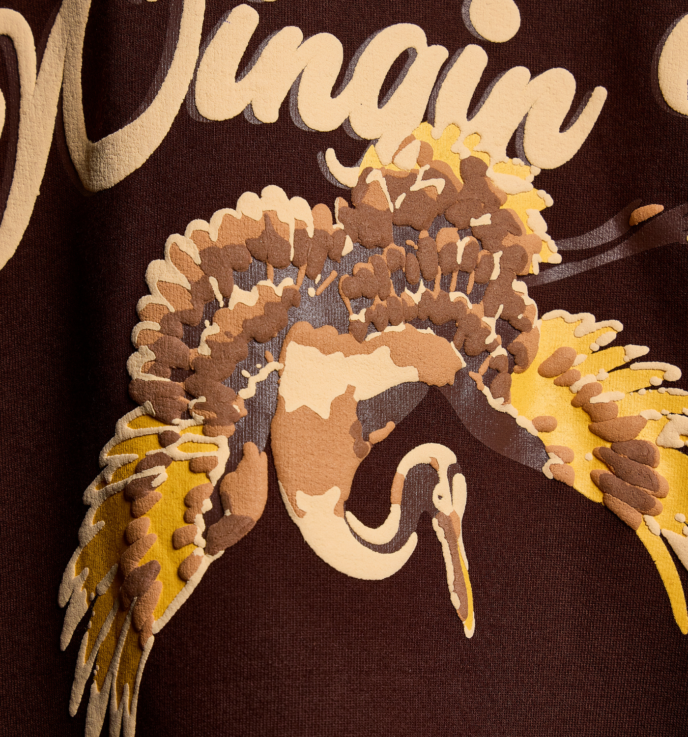 Wingin It – Brown Bird Print Kids’ T-Shirt
