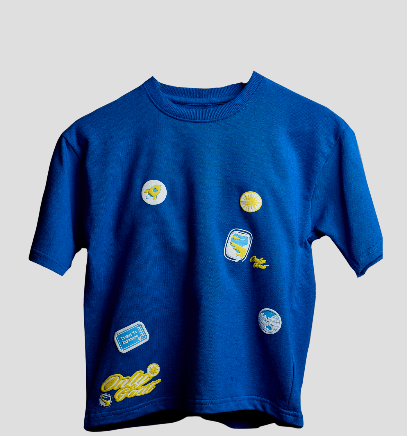 Royal blue Patchwork –Kids’ T-Shirt