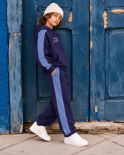 OG Blue Cut & Sew Hoodie Co-ord Set
