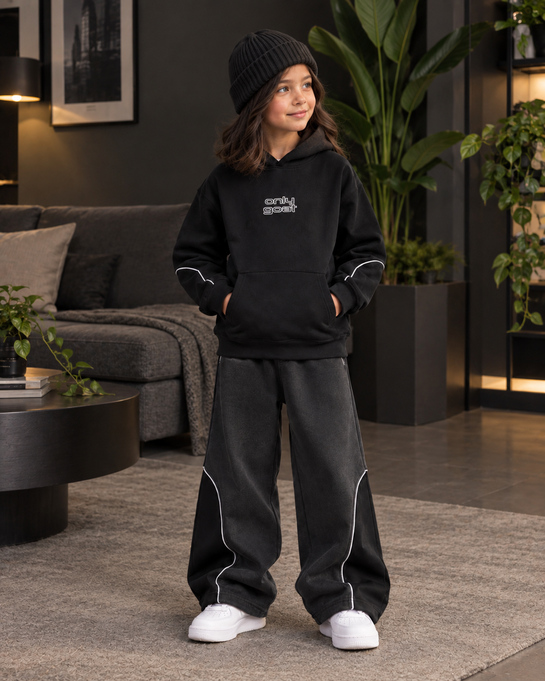 OG Black Grey Cut & Sew Co-ord Set
