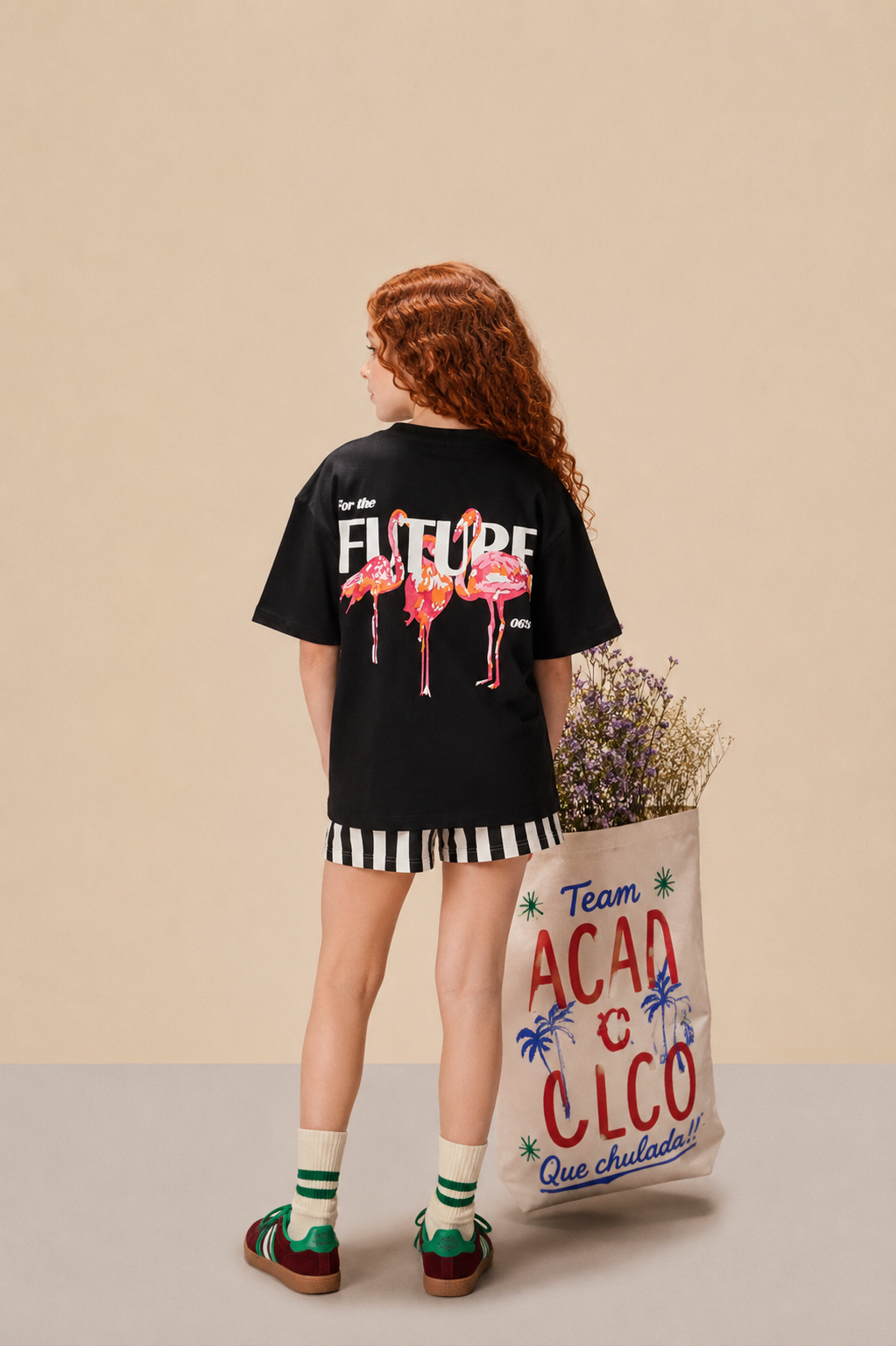 Black Flamingo Kids' T-shirt