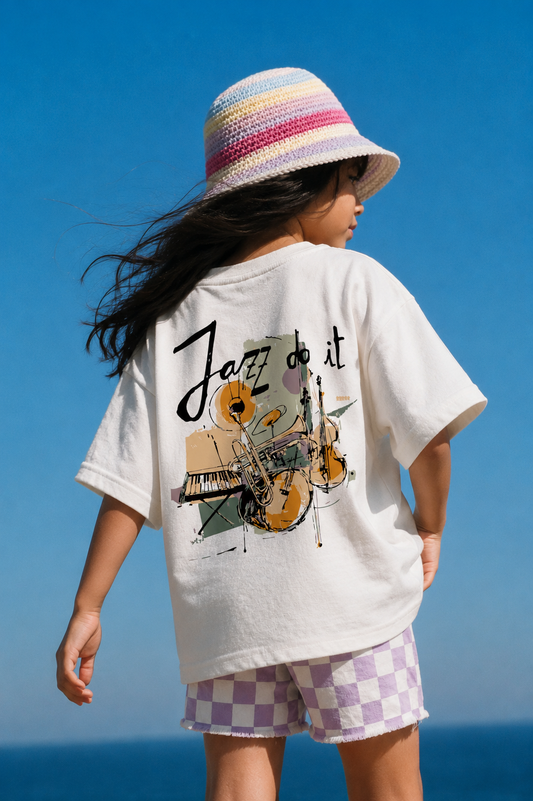 White Jazz Do It Music Kids’ T-Shirt