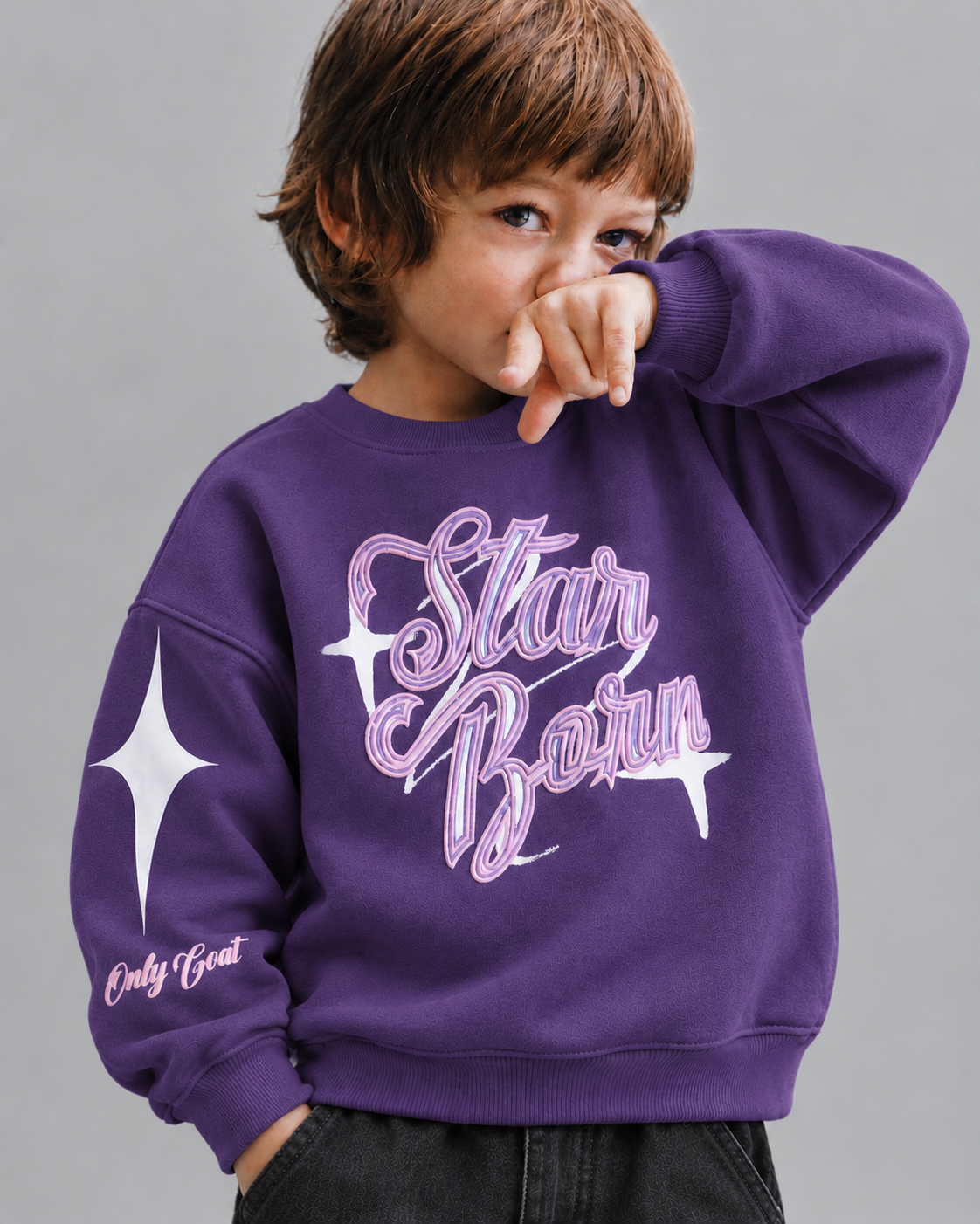 Purple Starborn Kids' Sweatshirt