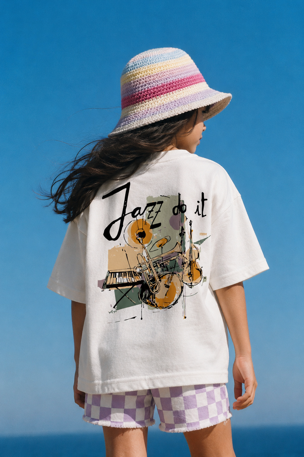 White Jazz Do It Music Kids’ T-Shirt