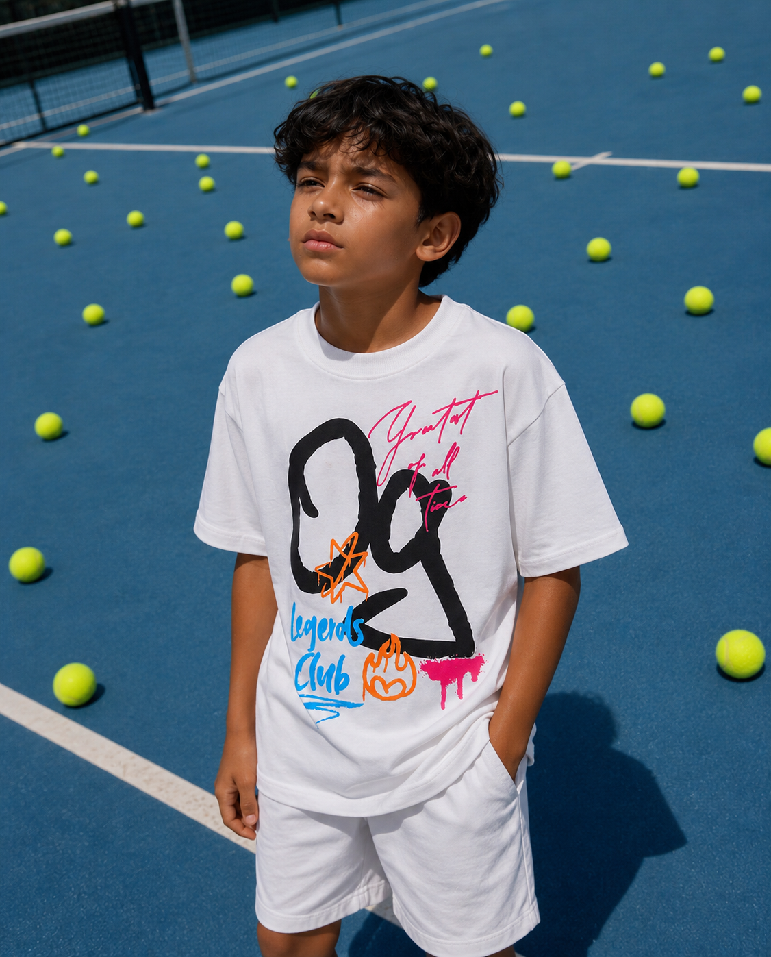 White OG Scribble Kids’ T-Shirt
