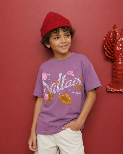 Mauve Saltair Beach Kids’ T-Shirt