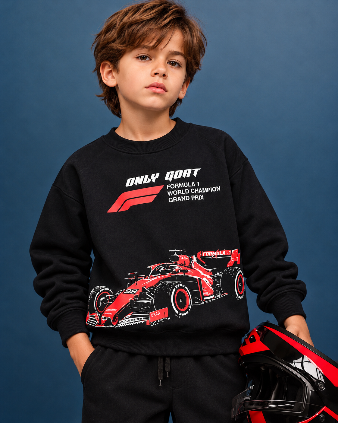 OG Black Racing Graphic Sweatshirt