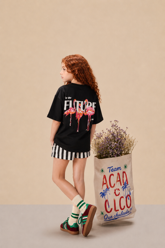 Black Flamingo Kids' T-shirt