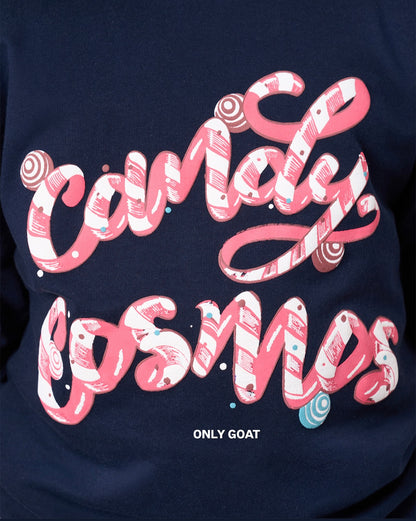 Navy Blue Candy Cosmos Kids’ T-Shirt