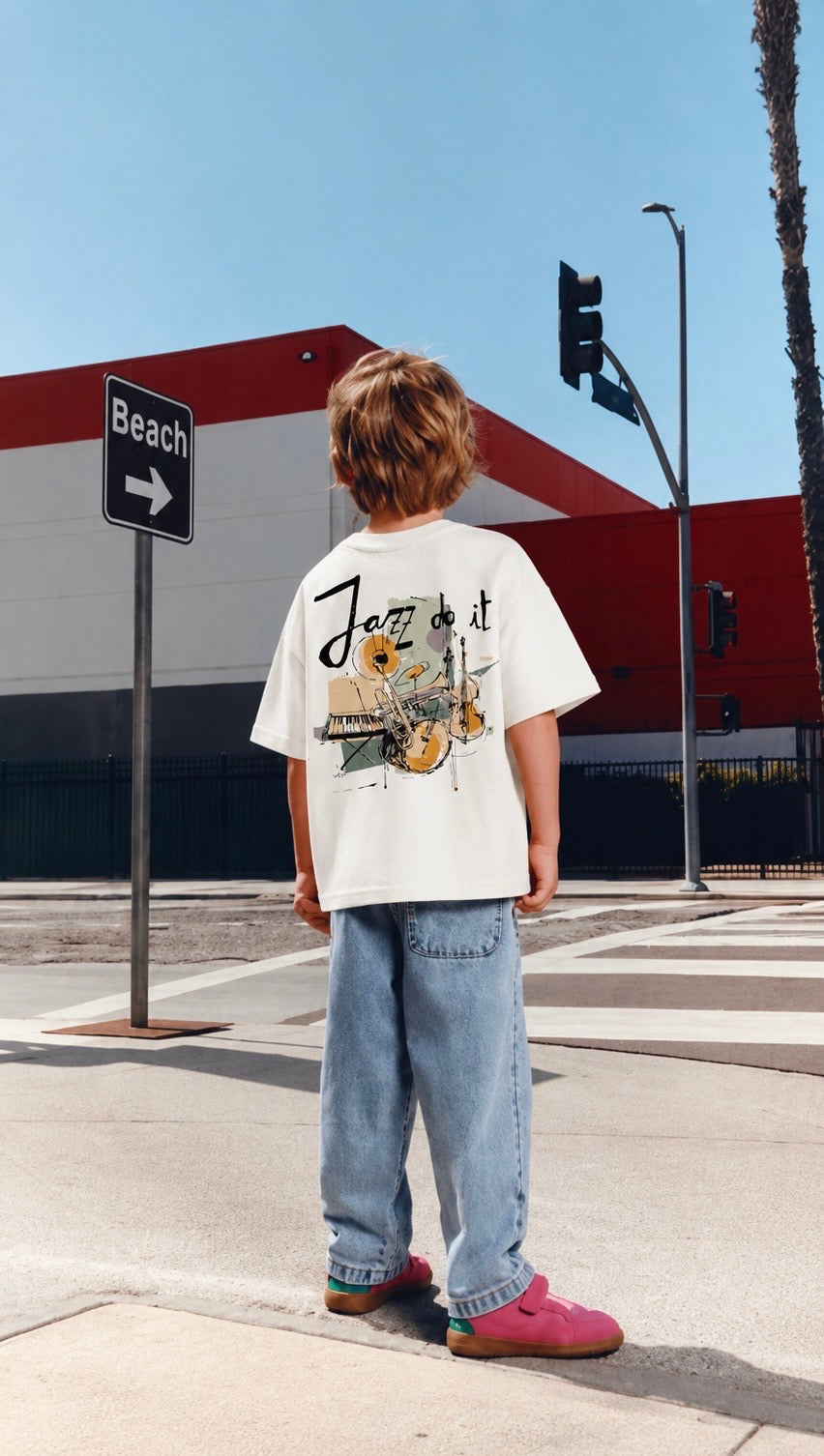 White Jazz Do It Music Kids’ T-Shirt