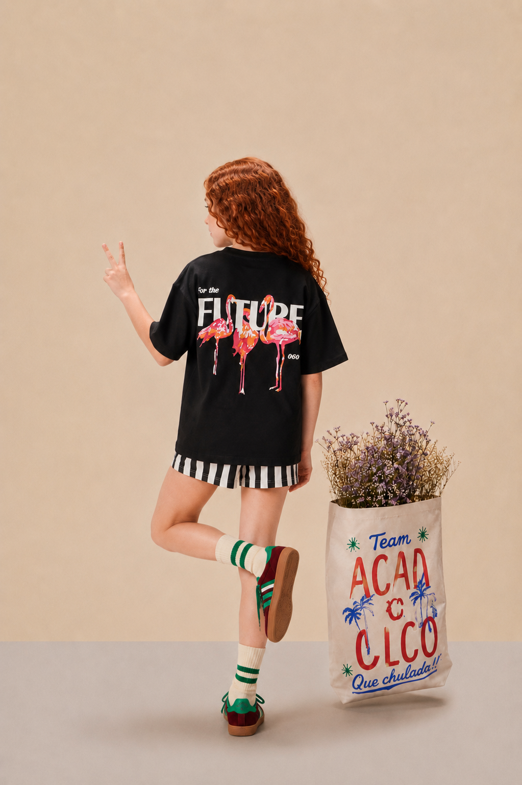 Black Flamingo Kids' T-shirt