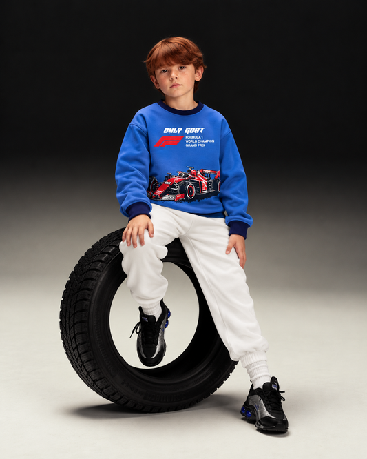 OG blue Racing Graphic Sweatshirt