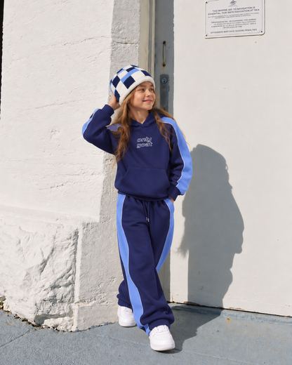 OG Blue Cut & Sew Hoodie Co-ord Set