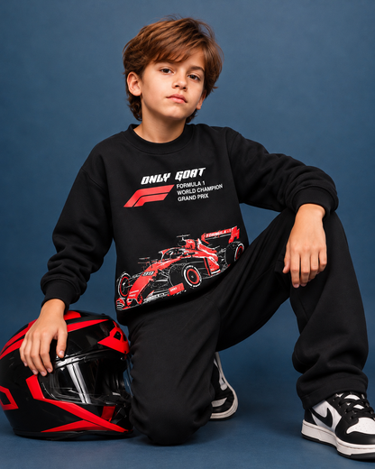 OG Black Racing Graphic Sweatshirt