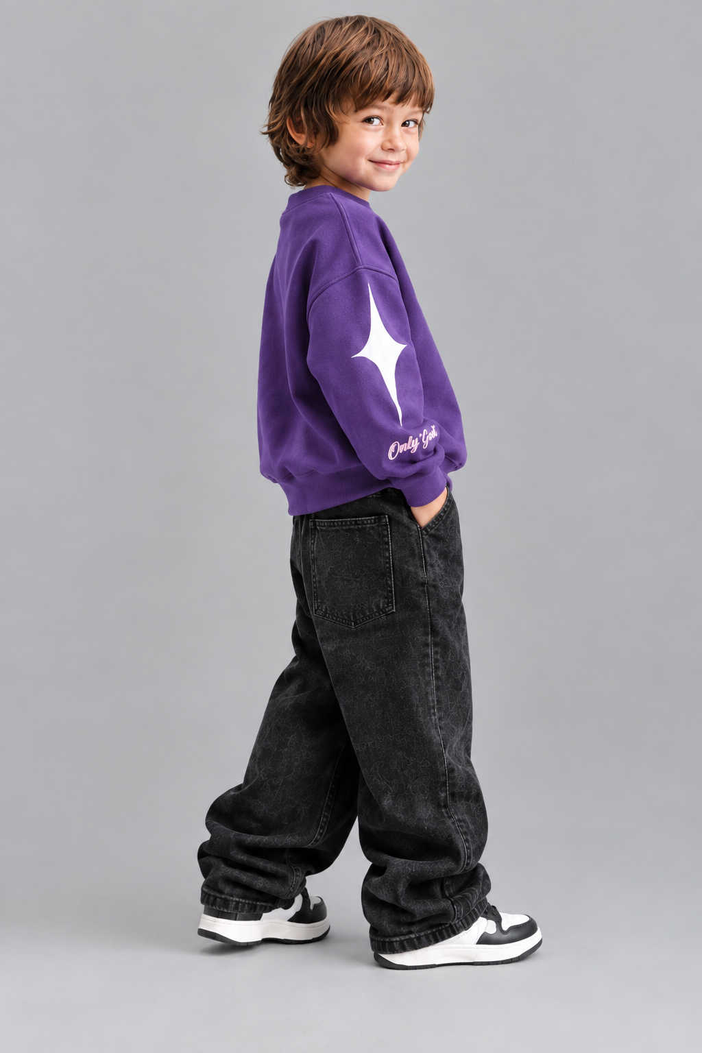 Purple Starborn Kids' Sweatshirt