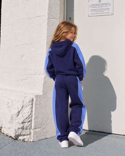 OG Blue Cut & Sew Hoodie Co-ord Set
