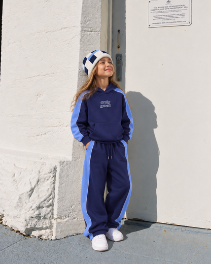 OG Blue Cut & Sew Hoodie Co-ord Set