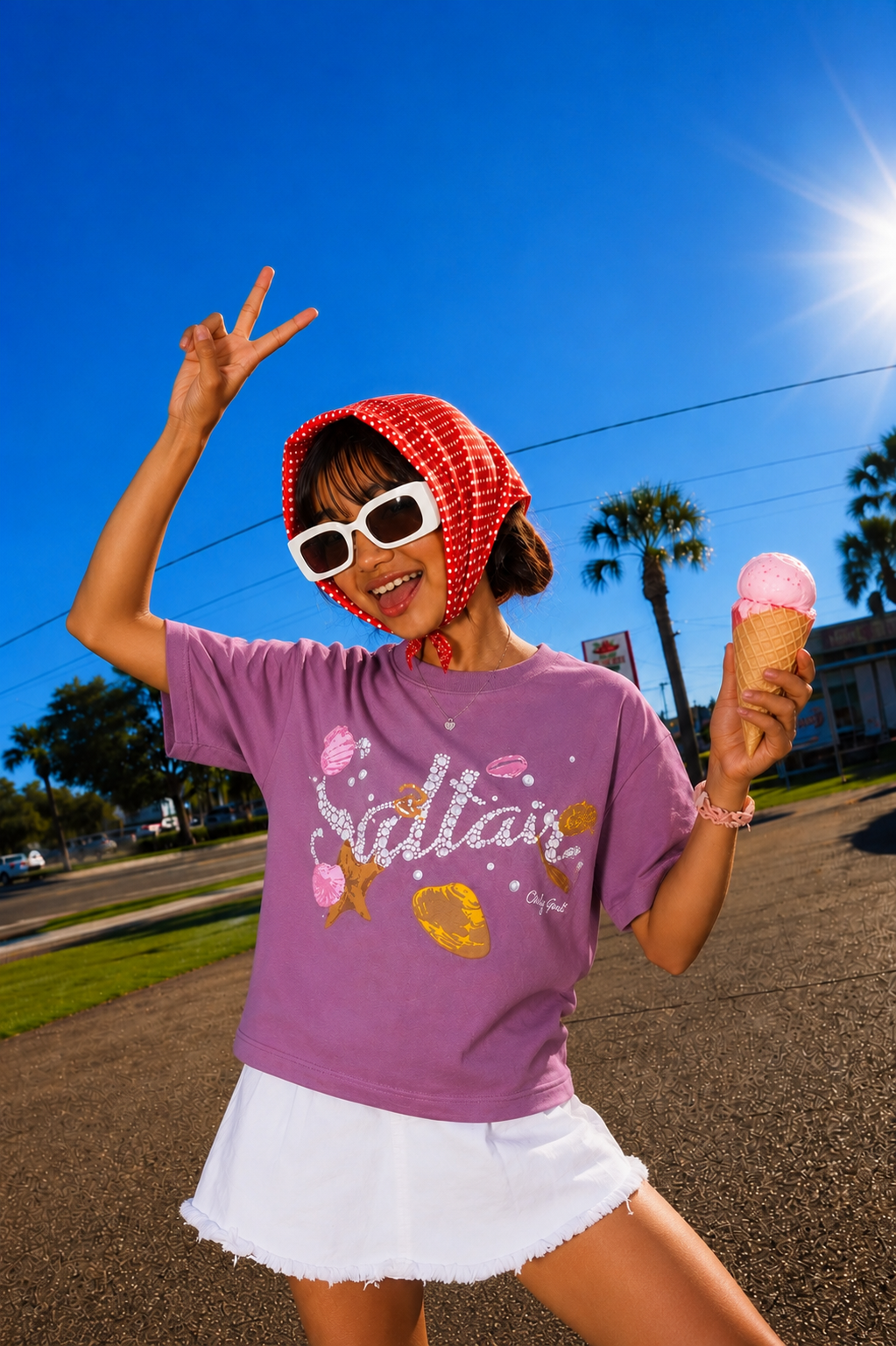 Mauve Saltair Beach Kids’ T-Shirt