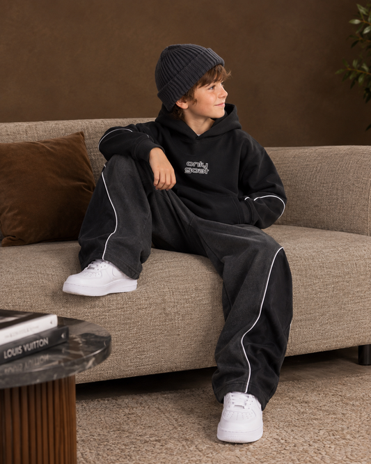 OG Black Grey Cut & Sew Co-ord Set