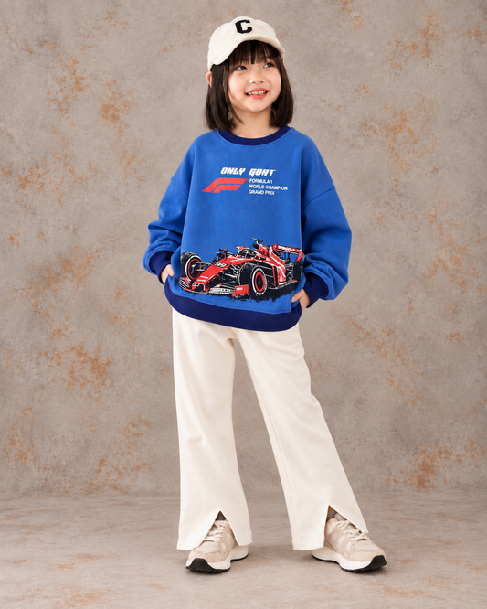 OG blue Racing Graphic Sweatshirt