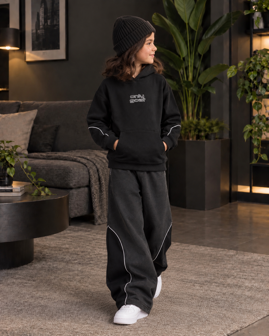 OG Black Grey Cut & Sew Co-ord Set